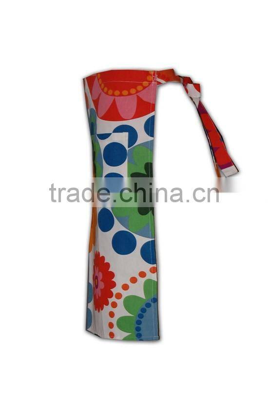 Wholesale Promotional Factory Price customized Polyester Mixed waist half aprons for women