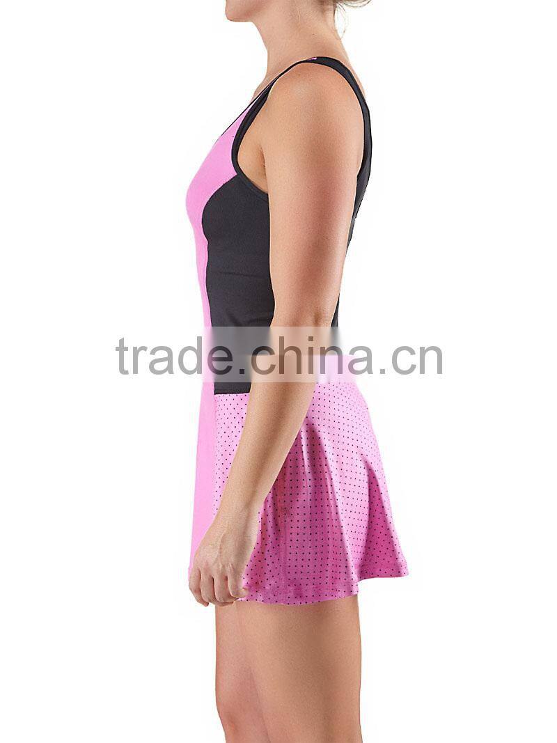 V-back Tennis Dress/Fashion Sport best design Tennis Uniforms