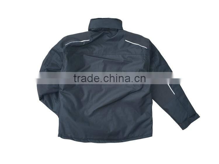 Reflective stripe multi function wear construction work polyester wind breaker jacket