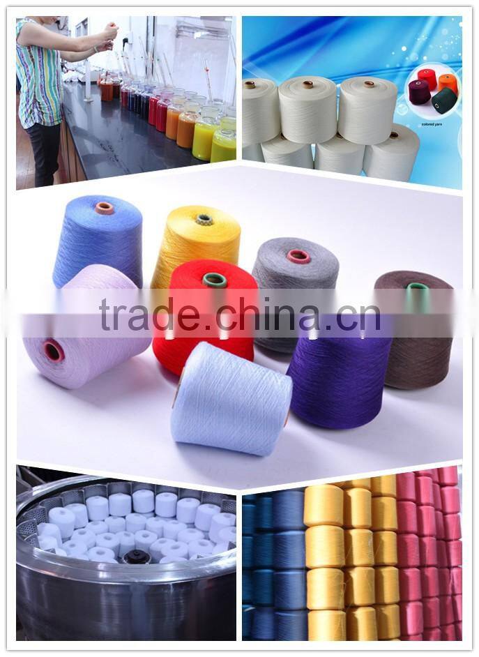 20/2 20/1 dyed pattern | white 100% polyester spun hank yarn for sewing clothing