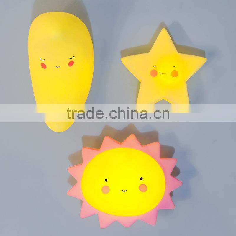 Hot sale ins sun moon star cloud led night light for kids noverty lamp