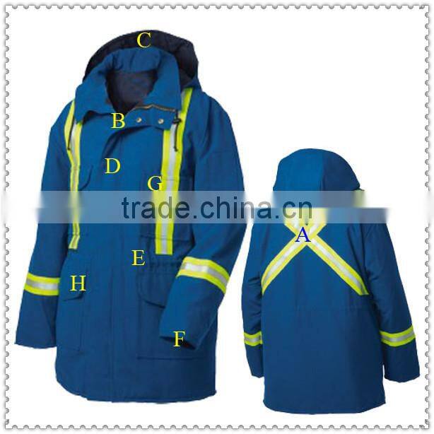 Aramid Coverall Fire Retardant Clothing Parka inherently FR Fabric Anti-Static Clothing