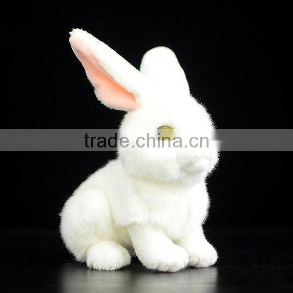 Custom fine quality wild rabbit plush toy long ear plush stuffed rabbit toy