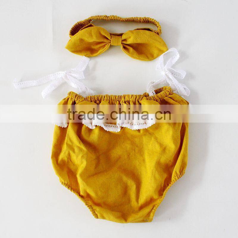 Off Shoulder Blank Romper Baby Newborn Linen Clothes M7061303