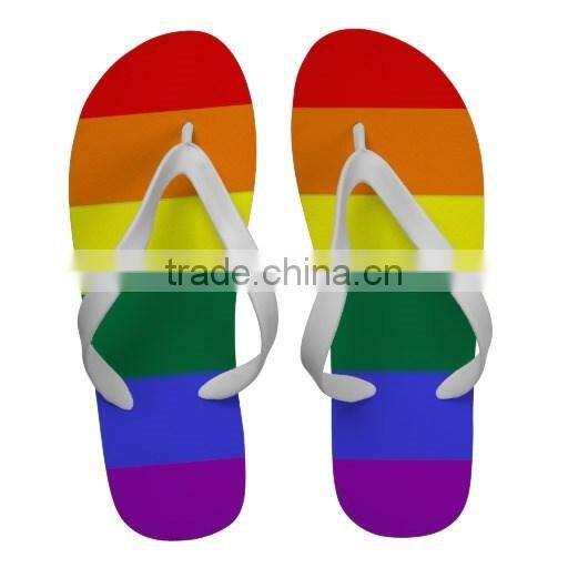 Rainbow Gay Pride Pony Cartoon Beach Slippers Summer Flip Flop