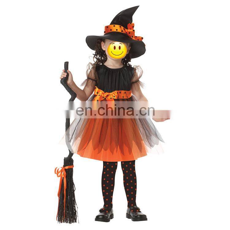 2017 hot wholesale funny halloween costumes cute witch costumes for kids MFJ-0012