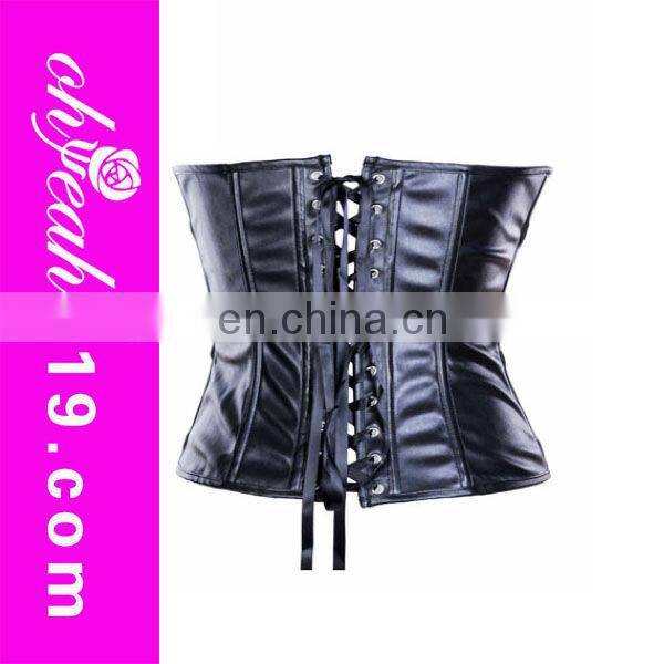Newest design golden leather back support corset wholesale