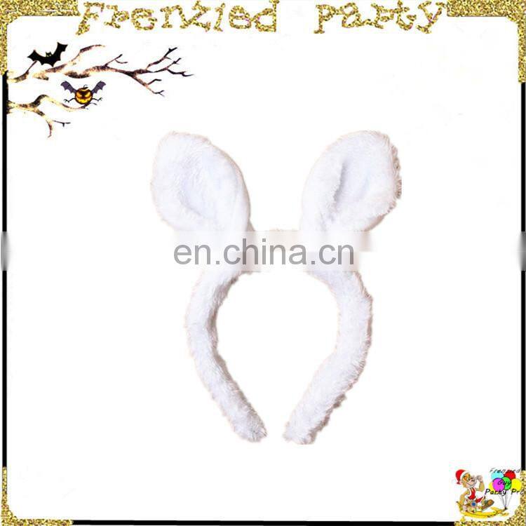 New arrival Cute white bunny ear party headband FGHD-0022