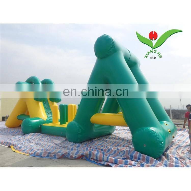 Inflatable Beach Water Park Floating Slides Games For Sale