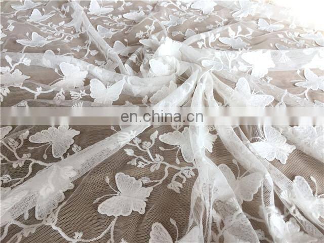 new design custom 3d lace fabric for wedding dress/ladies dress