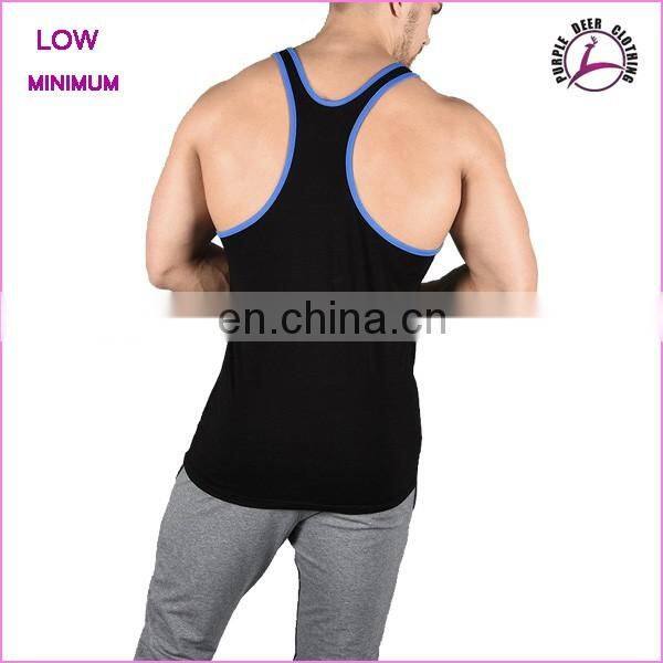 Men's gym wear tank top O neck sleeveless t shirt