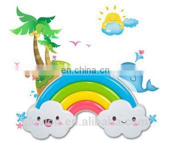 Cute desk lamp for baby sleep sound and light control wall sticker light multi-color novelty decorative bedroom lamp