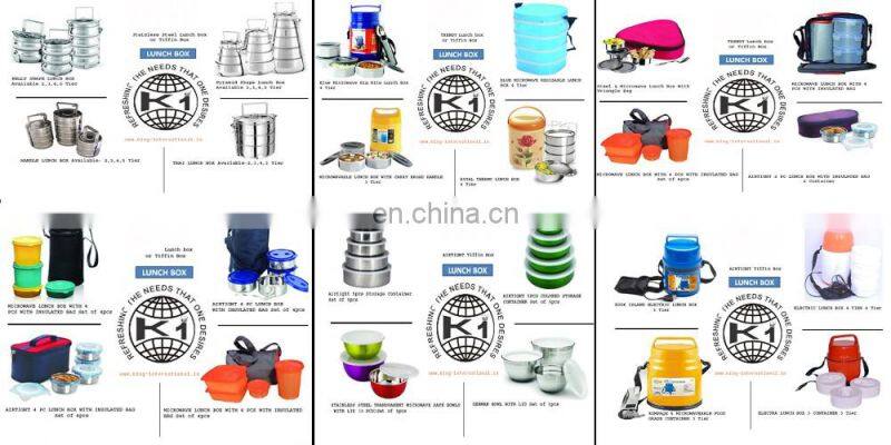 Coloured and Printed Tiffin Ware PT-09