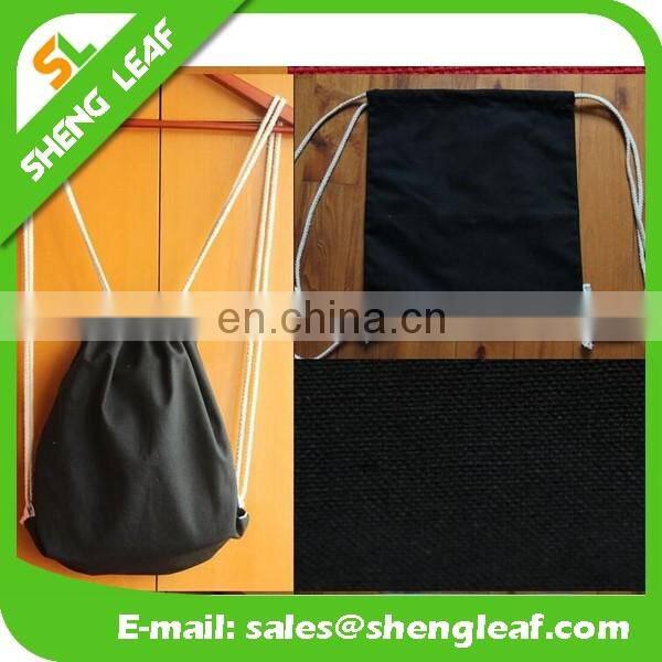 Factory custom high quality canvas drawstring bag for promotion