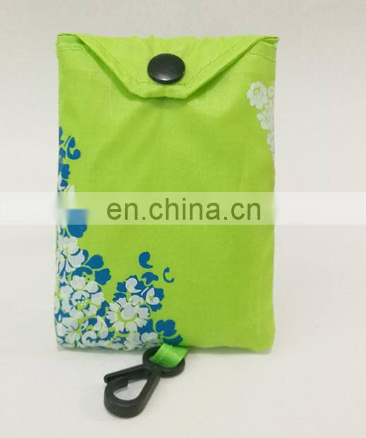 Recycable Waterproof Shopping bags,folding shopping bags with hook