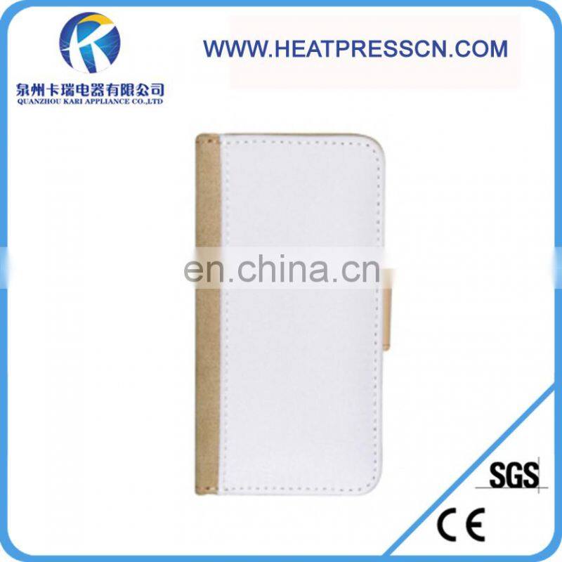 vertical open sublimation leather phone cases for IPHONE 4/4S