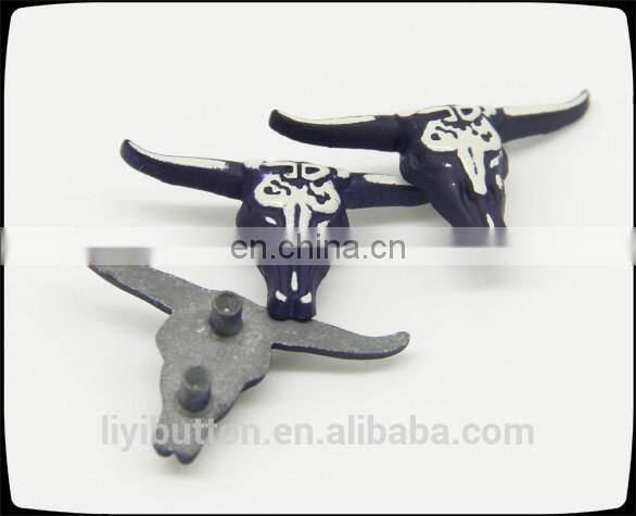 round metal clothing label, decorative contrast tin garment label with cheap price