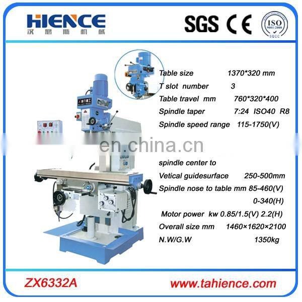 china universal economic milling and drilling machine priceZX6332A