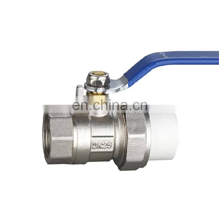Manual PPR brass ball valve pvc ball valve handle ball valve pvc