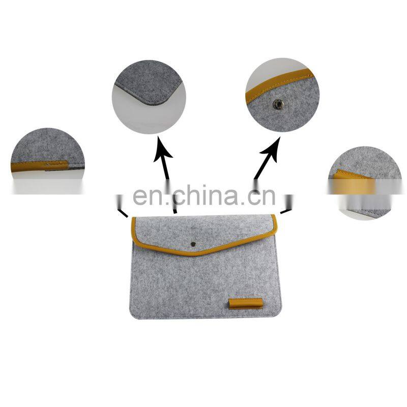 Multifunctional custom logo printing laptops bags envelope laptop felt notebook bag