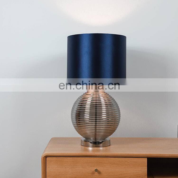 New arrival living room lighting glass base bedside study table lamp for home decor