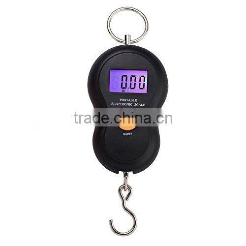 Potable Electronic Scale with Built in Thermometer For Travel /Hanging Luggage/ Fishing Hook / Pocket Food Diet