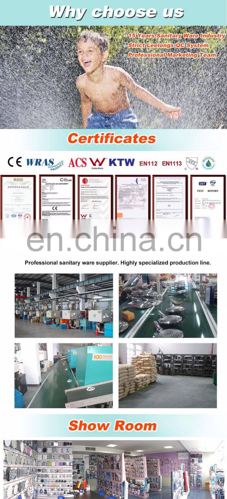 Wall Mounted Brass Water Diverter for rain shower set