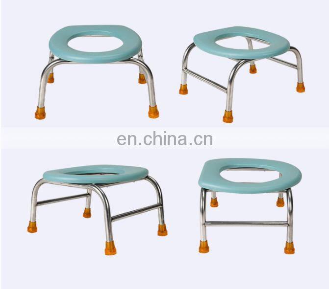 Simple and lightweight stainless steel toilet chair ultra high load-bearing disabled toilet Commode Chair
