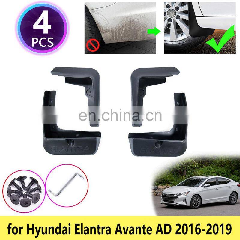 for Hyundai Elantra AD Avante 2016 2017 2018 2019 Mudguards Mudflaps Fender Mud Guards Splash Mud Flaps Cladding Car Accessories