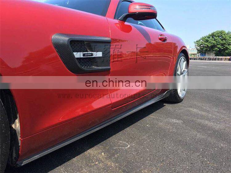 GT GTS carbon finber front lip bumper vent side skirt diffuser rear wing for GT GTS to B style