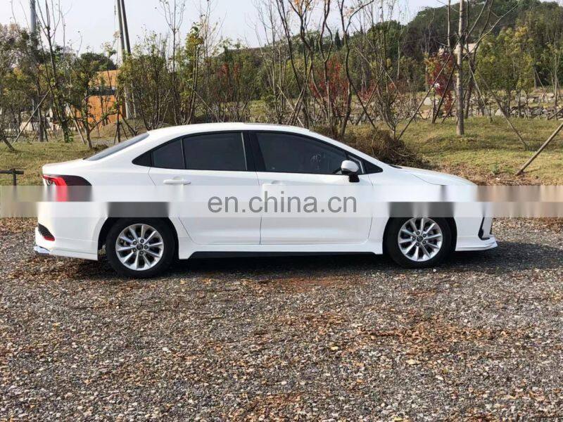 AUTO PARTS ABS PLASTIC FRONT AND REAR BODY KIT SIDE SKIRT FENDER FARE FOR 2019 corolla