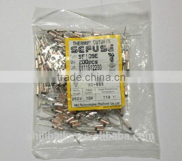 SF109E Thermal Fuse TF Cut-off 10A 250V