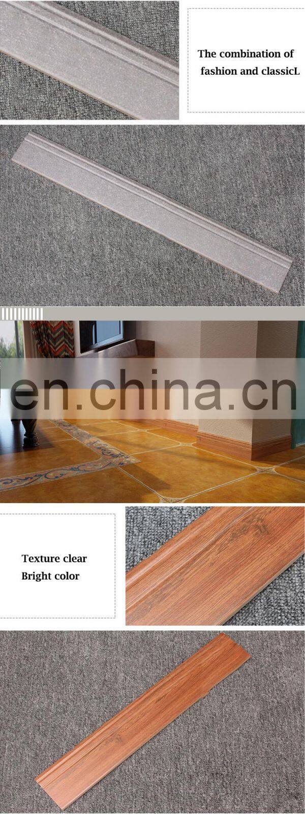 China suppliers wood effect ceramic skirting tile for sale