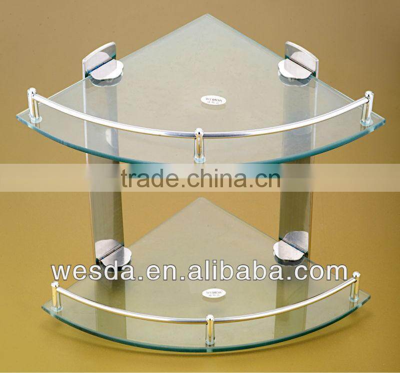 Wesda bathroom glass shelf,corner shelf
