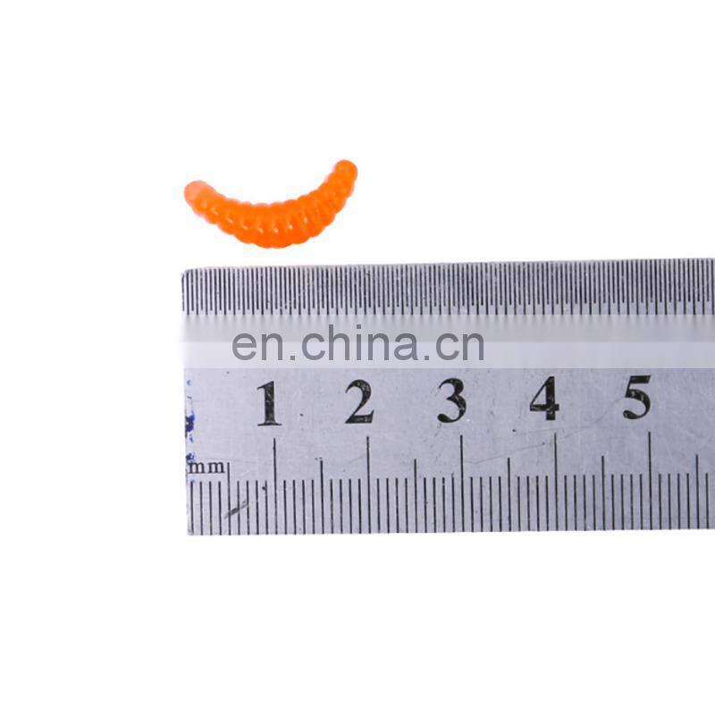 Amazon 2cm 0.37g 50pcs/bag Carp Fishing Bait China Supplier Soft Mealworm  Breadworm Fishing Lure Soft Maggot Worm