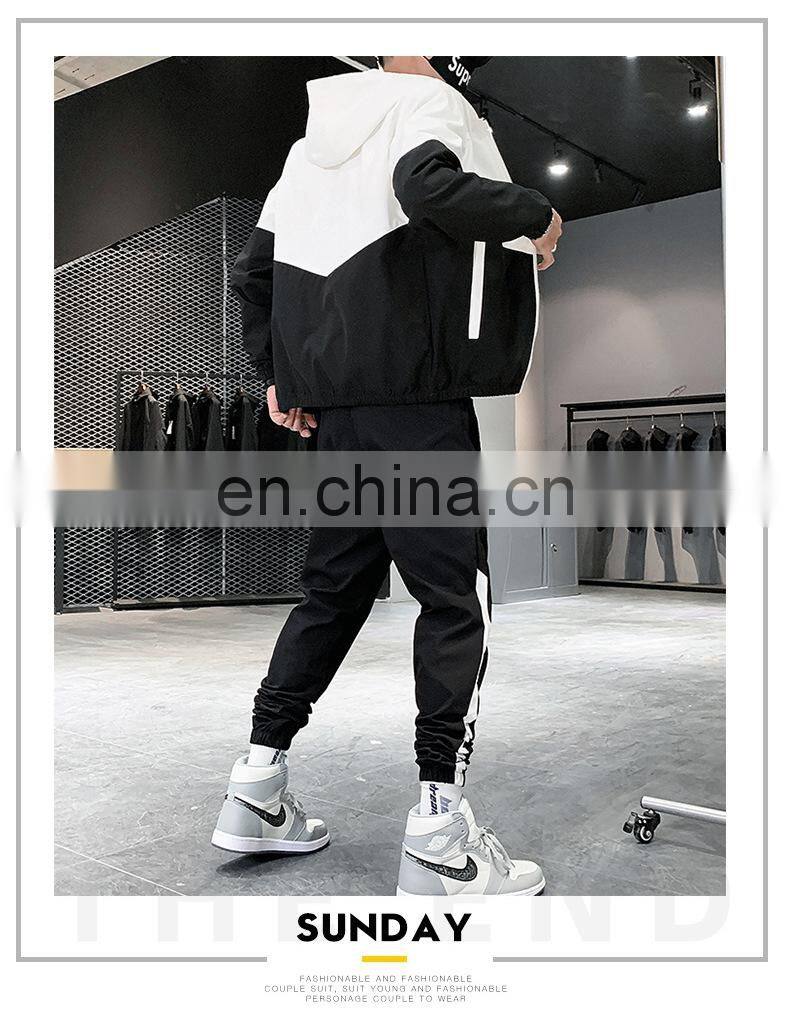 Wholesale 2-pieces men's plus size big and tall sports and leisure sports sets jogging suit custom men's suit