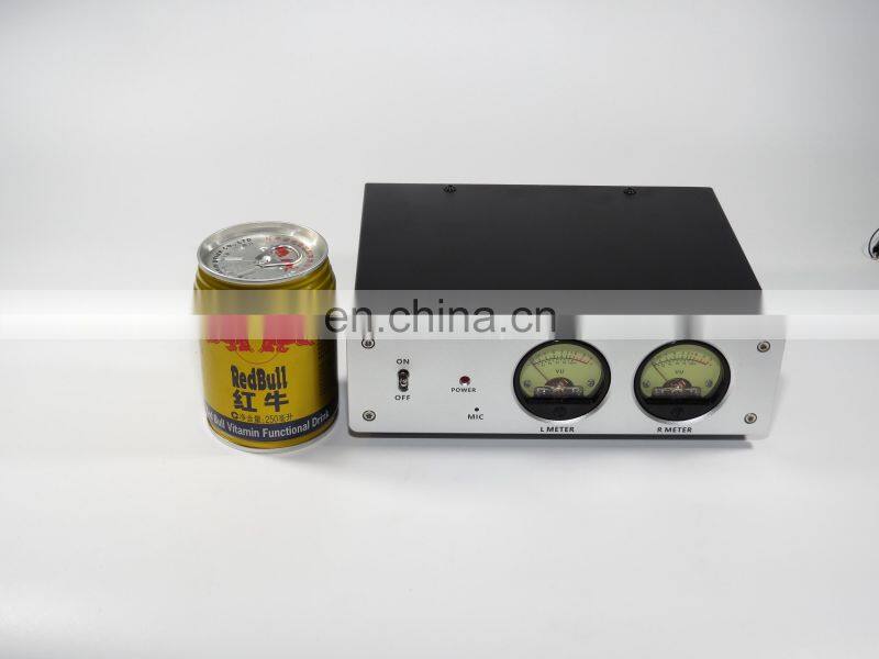 Finished Machine Aluminum Alloy Panel LED White Backlight Head Level Meter VU Meter With Sound Control Driver Board