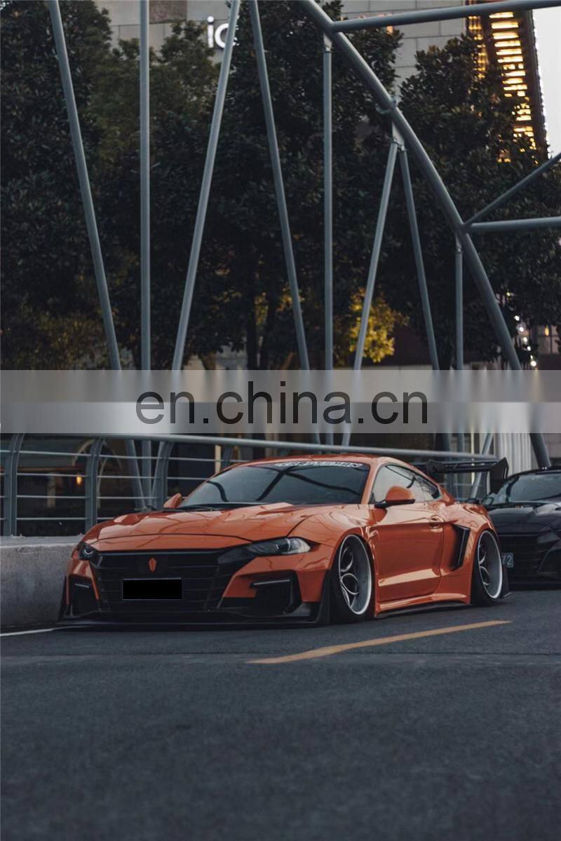 Runde High Quality For Ford Mustang Modified Dawn M1 Wide Body Kit Robot Front Bumper Hood Spoiler Rear Lip