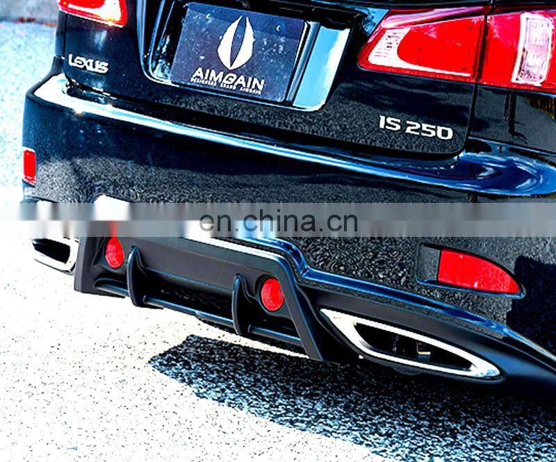Runde Car Modification Resin Material Old Lexus Upgrade IS300 Body Kit For 2006-2012 Lexus IS250 Aimgain Style Rear Bumper