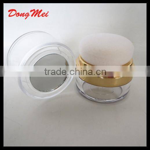empty loose powder container jar brush,cosmetic pump brush ,refillable body powder brush