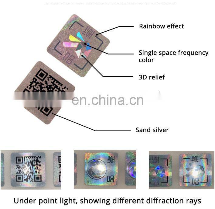 Optical Diffraction Holographic Sticker in Sheet
