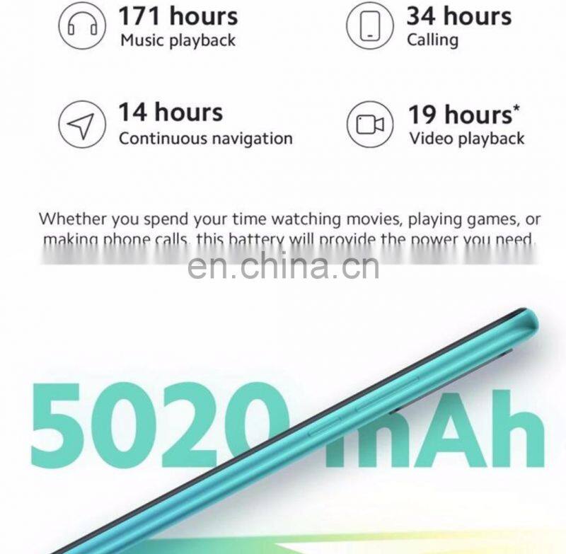 red -mi 9 4GB 64GB Helio G80 13MP+8MP+5MP+2MP Quad Camera 6.53 inch Display 5020mAh Battery mi Mobile Phones Red- mi9