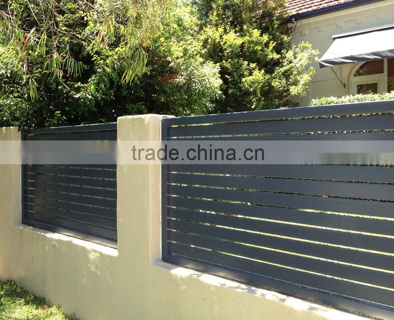 new style aluminum garden privacy fence