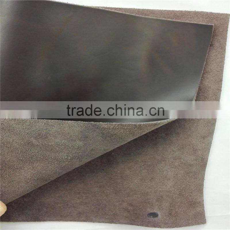 Genuine china cow leather for shoes bag wallet