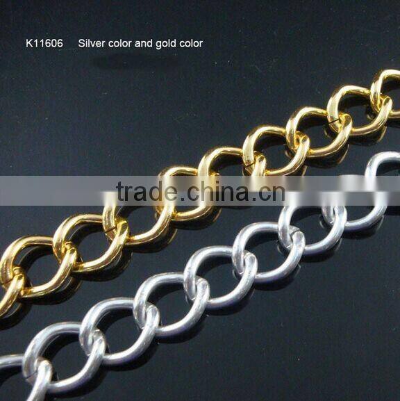 19.3*14.1mm Unique designs various shape metal aluminum curb twisted chain
