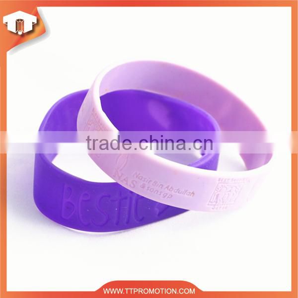 Wholesale cheap tie dye silicone rubber wristband for promotion