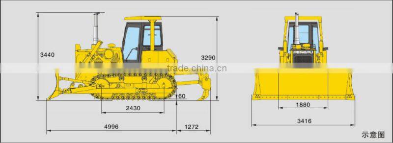 high quality competitive bulldozer price of HF165Y
