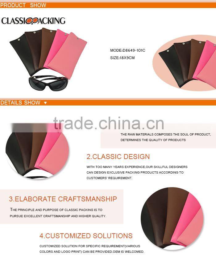 Hot selling cheap custom eye glasses pouch for promotion