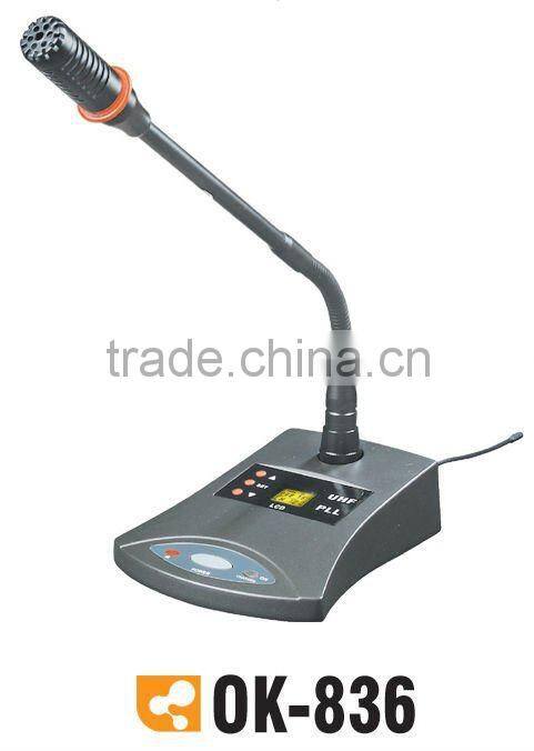 OK-8004 UHF/PLL 4 Channel wirelesss microphone system