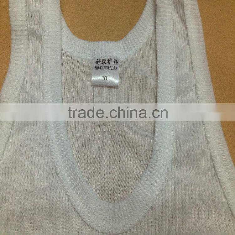 0.74USD Stock Cheappest Rib Cotton Wholesale Men Tank Top Singlet/ Men Tops ( kcbx003 )